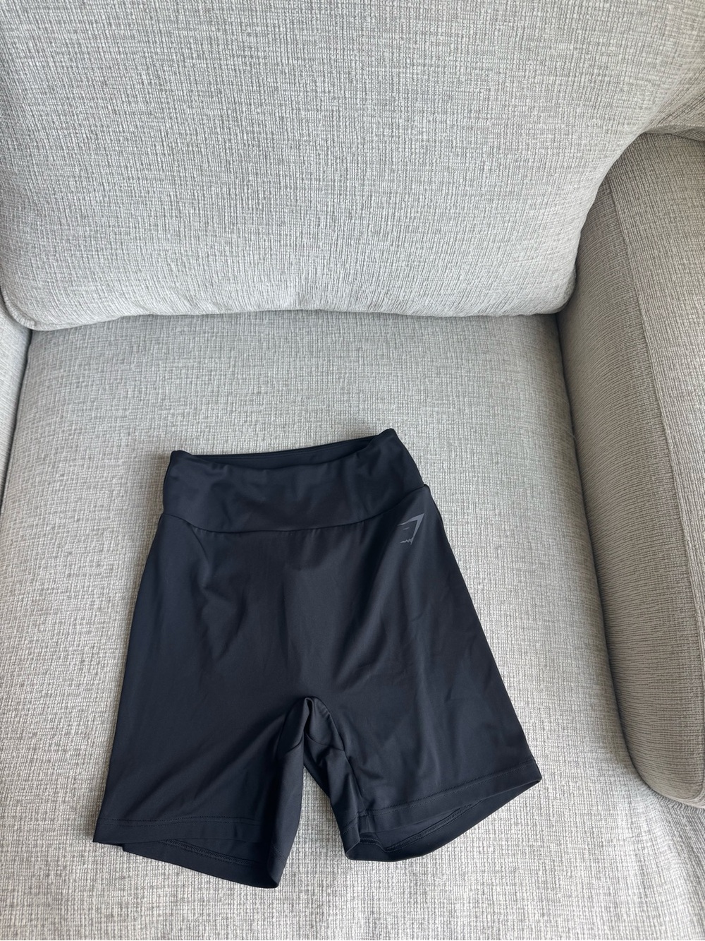Gymshark Black High-Rise Bike Shorts